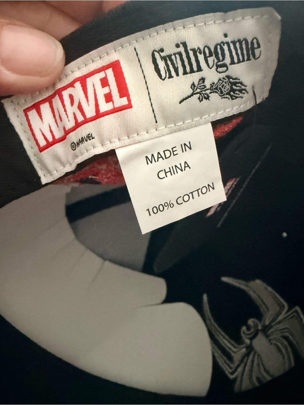 Marvel Black Baseball Cap Civilregime - Picture 5 of 7